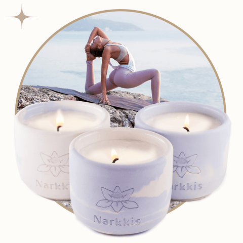 מארז מתנה - שלישיית נרות ריחניים - Yoga